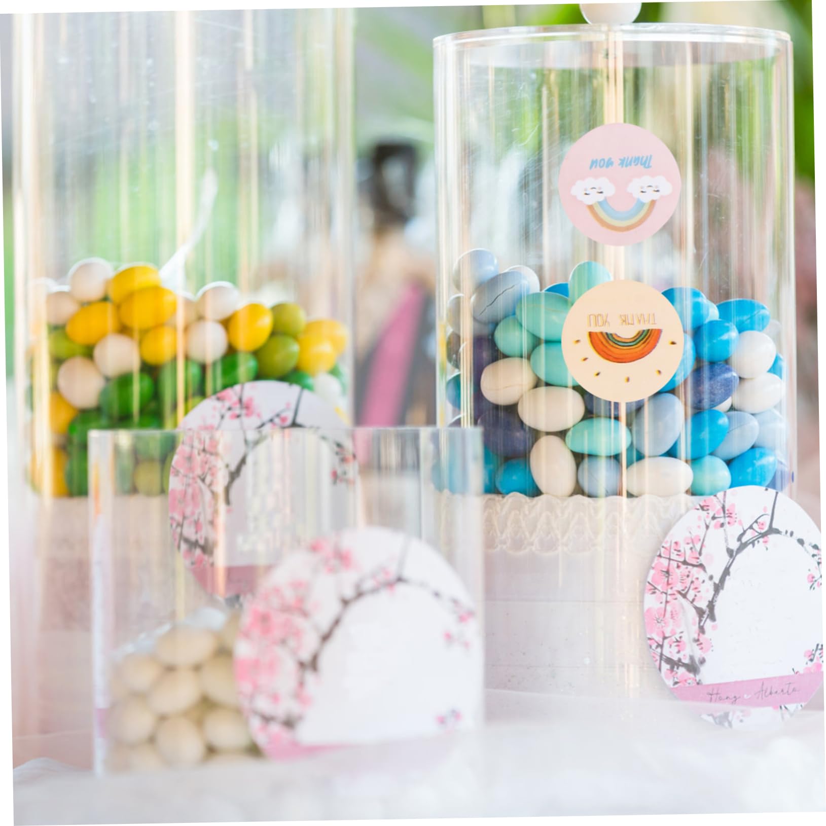 VILLCASE 20rotoli Adesivi Decorativi Per Confezioni Etichette Autoadesive Stickers Per Compleanni e Facili Applicare