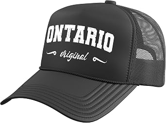 Original Ontario California Retro Hometown Name Ontario Trucker Hat with Adjustable Mesh Back