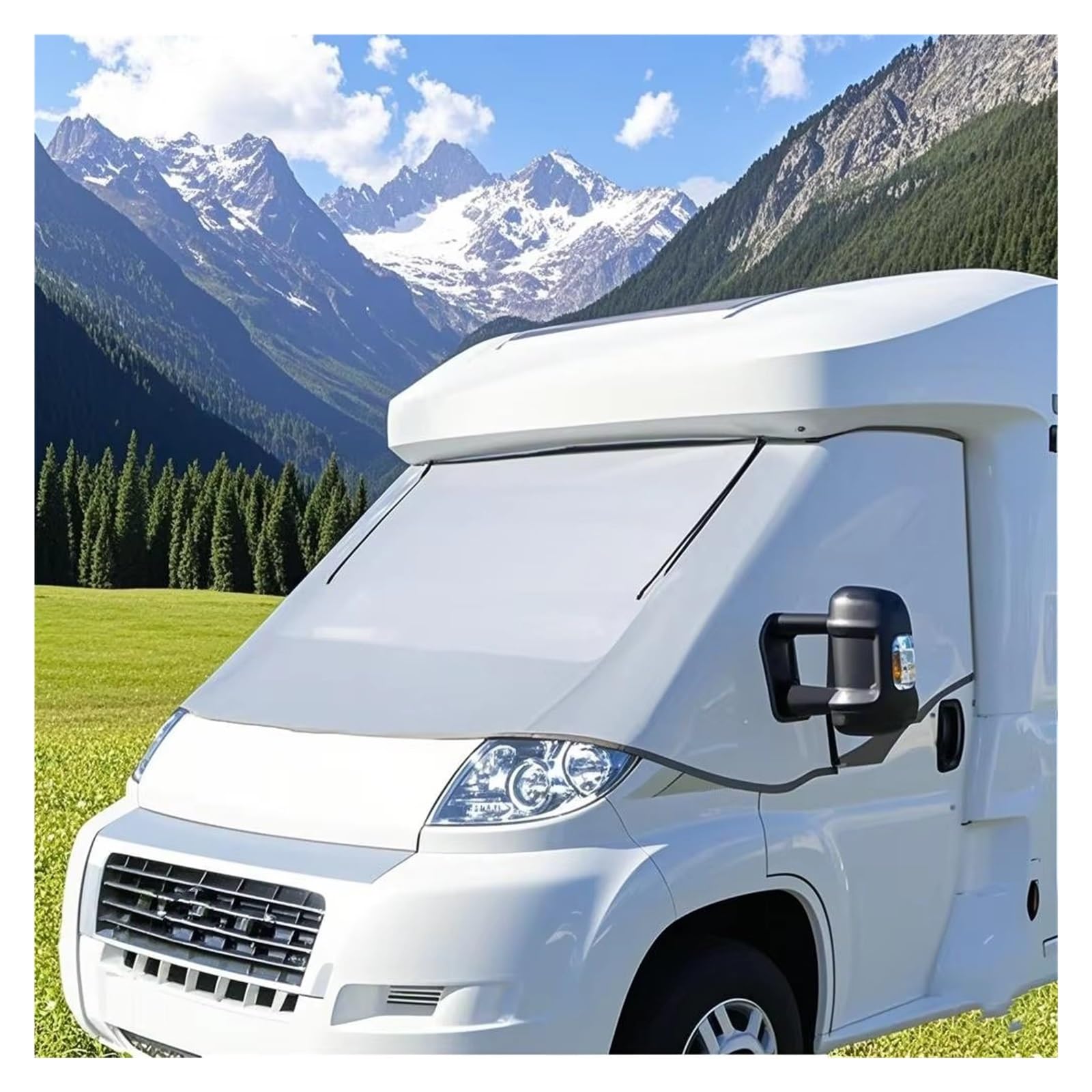 Kfz Outdoor Abdeckplane Für FIAT Für Ducato Für Peugeot Für Boxer Für Citroen Für Relay X250 Für Caravan Windschutzscheibe RV Sonnenschutz Autoscheiben Sonnenschutz