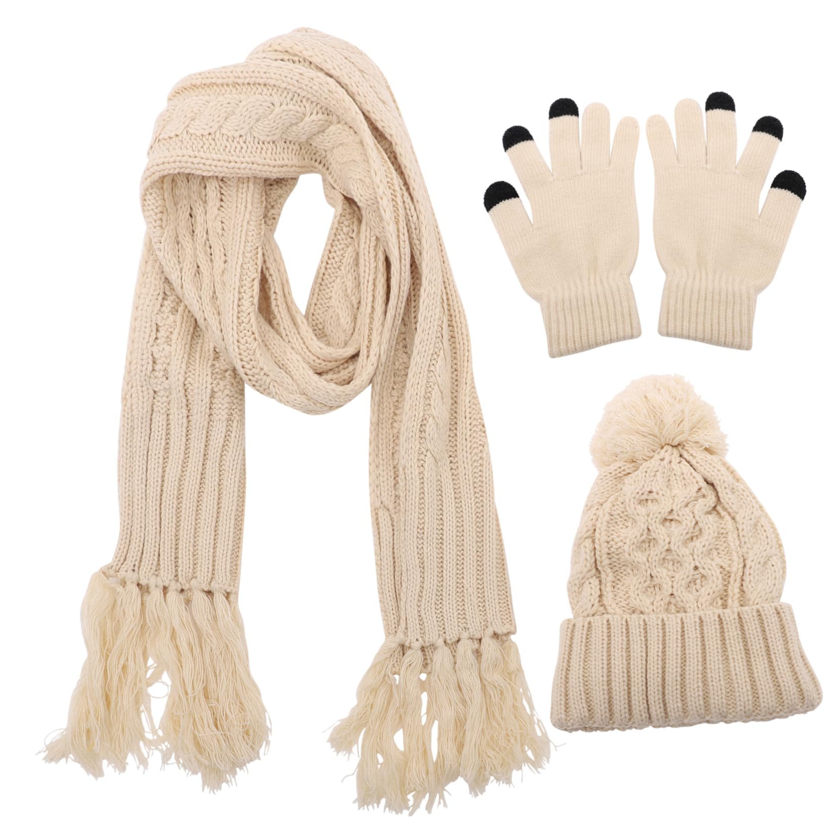 Gorro De Lana Para Otoño E Invierno Gorros Guantes De Invierno Bufandas De Punto Suaves Mitones Trajes Para Mujer Gorro De Punto Bufanda Accesorios De Invierno Guantes De