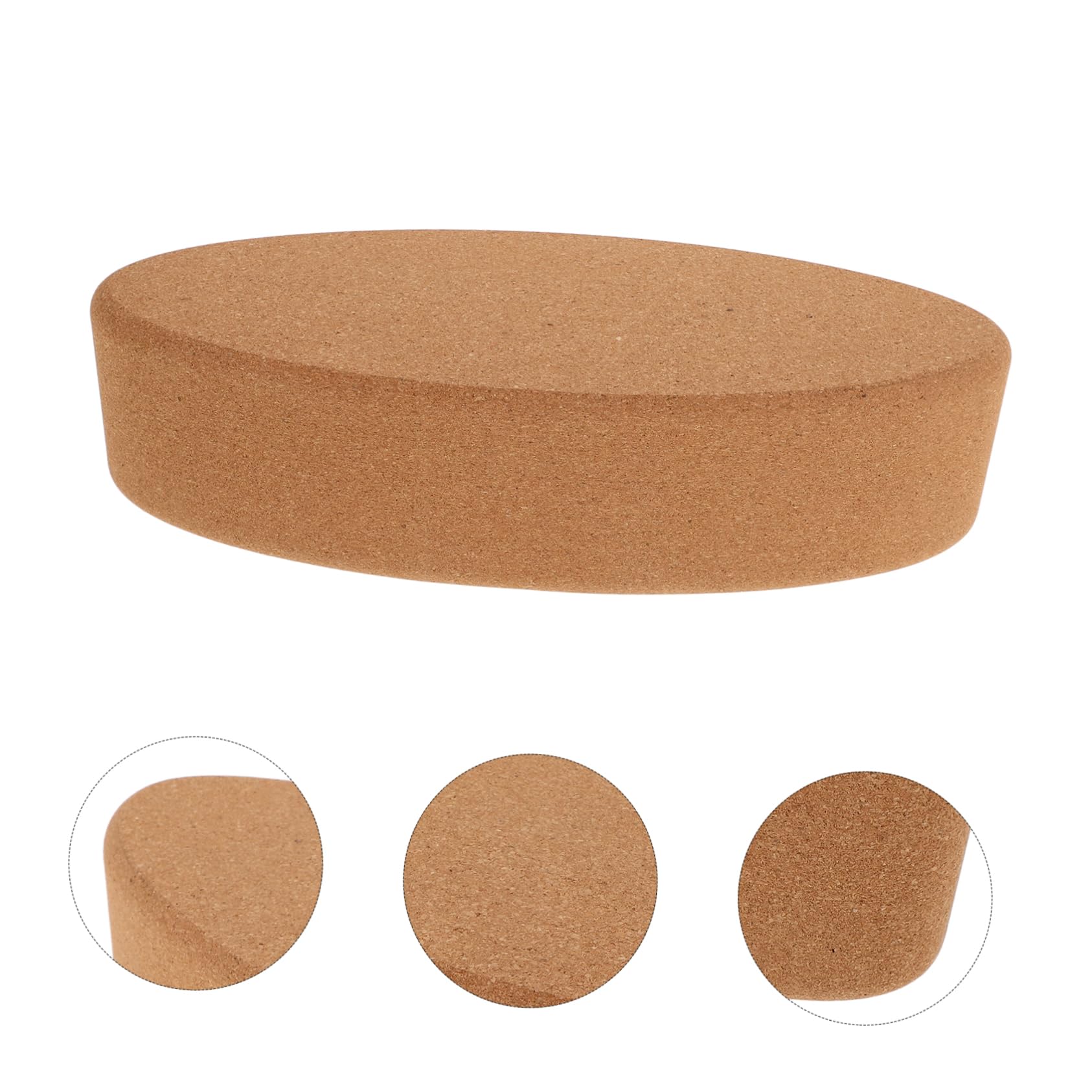 Alasum Bloque De Yoga De Corcho Ovalado Bloques De Yoga Para Estiramientos Pilates Soporte De Muñeca Entrenamiento