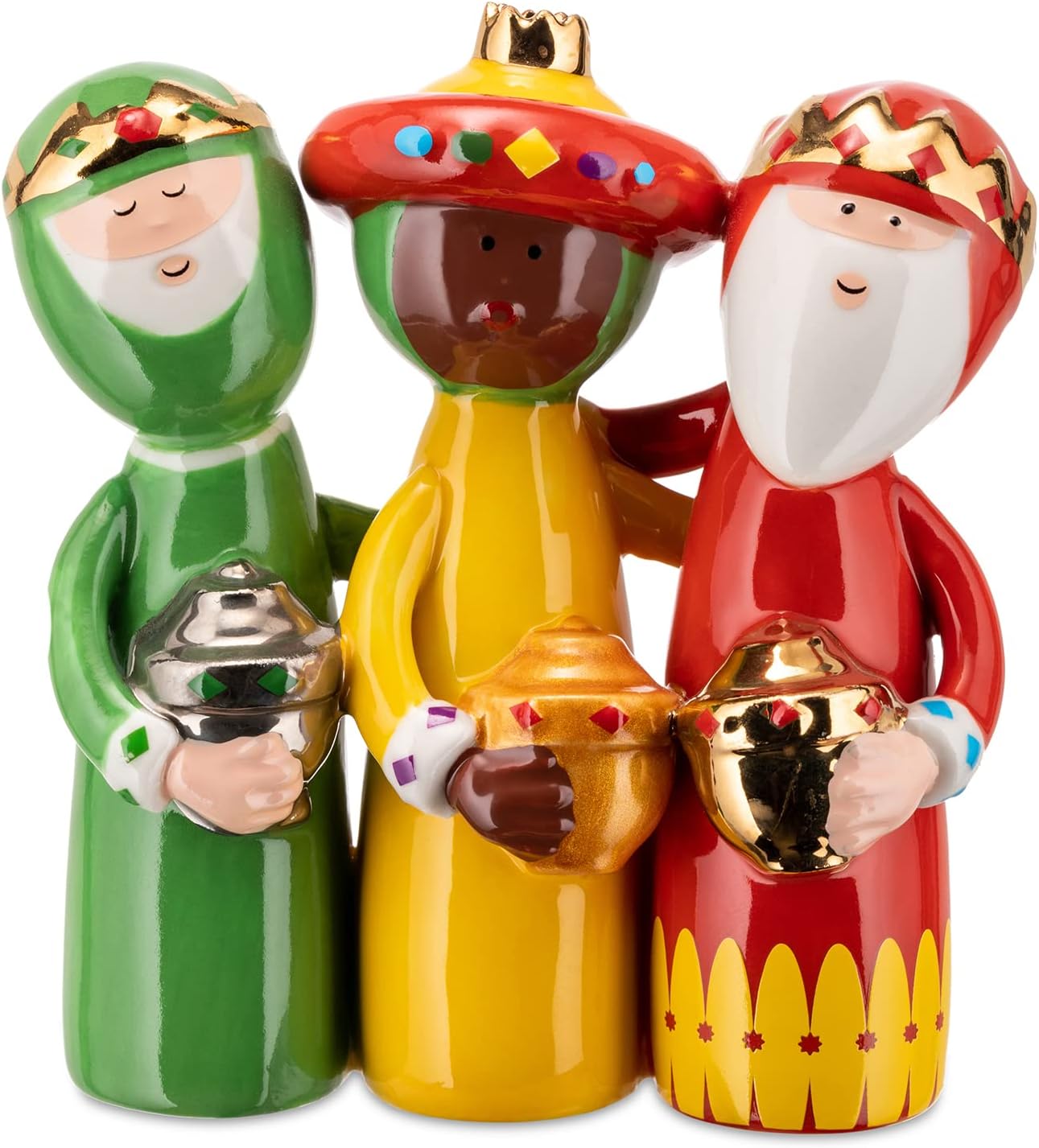 Uno, Due, TRE Re Magi Figurine, 10cm/3.94", Multicolor