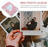 Vista 8 de Housoutil Kpop - 1 álbum de fotos de 3 pulgadas, mini álbum de fotos Kpop, soporte para tarjeta fotográfica Kpop, mini álbum de fotos con corazón