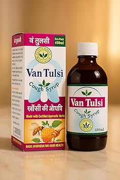 Basic Ayurveda Van Tulsi Syrup (450ml)