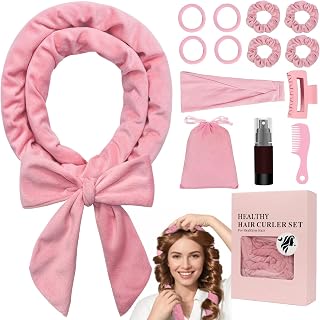 Kit 14 Modelador de Cachos Sem Calor,170cm Modelador de Cachos Cetim,Sem Calor para Dormir,Inclui Presilha e Faixa de Cabelo, Antiderrapante,Presente para Mulheres