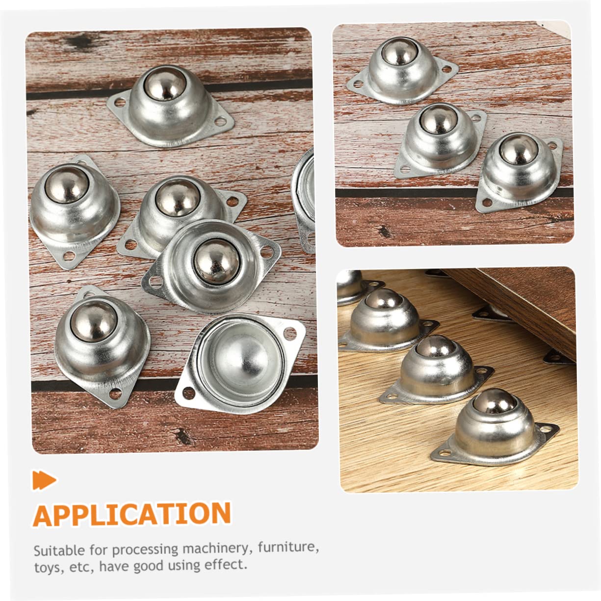 ABOOFAN 16Pcs Roller Ball Transfer Bearings Ball Casters for Smooth and Flexible Movement Rotation for Efficient Handling Machinery Electronics