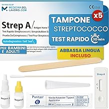 Rapid Streptococcal Swab for Adult Children, Pharyngeal Streptococcal Test for Streptococcal Detection Group A Useful in Case of Sore Throat Accurate Outcome 10 Min (5 Tests)