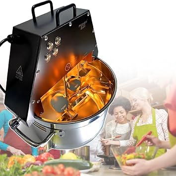 10 L Food Stirrer Pot, Red Bean Paste/Jam/Sauce Electric Mixing Machine,With Double Stirring Paddle & Auxiliary Illumination Fan, 360 Uniform,220V