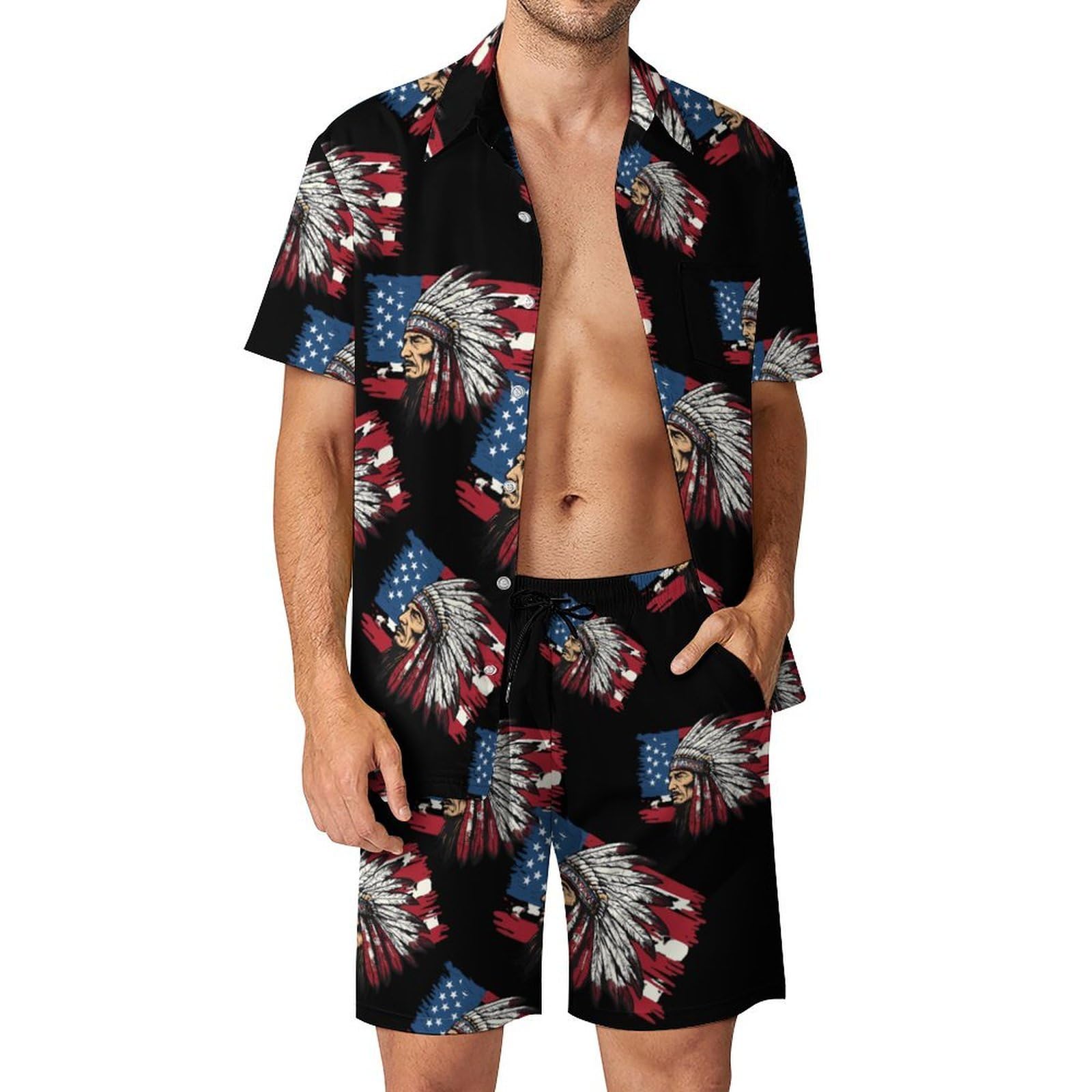 Ropa cómoda de verano Indian Chief evita el calor con este conjunto coordinado de playa 8