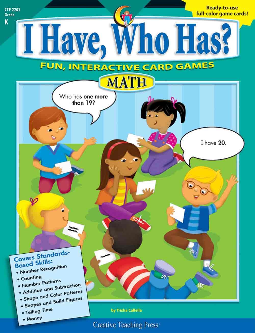 Cover of Creative Teaching Press I Have Who Has Math Gr K