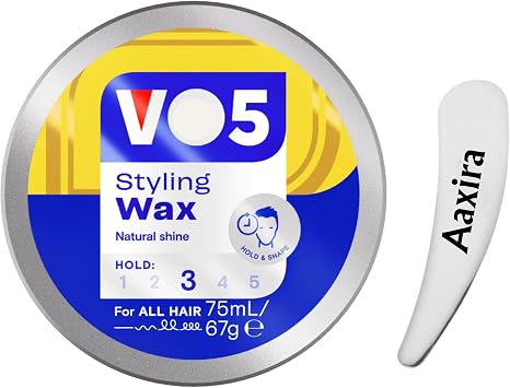VO5 Styling Wax with Cosmetic Spatula - Rework Hold Natural Shine, Hair Wax for Men & Women Pack of 1