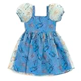 Girls Square Neck Organza Dress Toddler to Big Kid Sizes (2T - 10-12)
