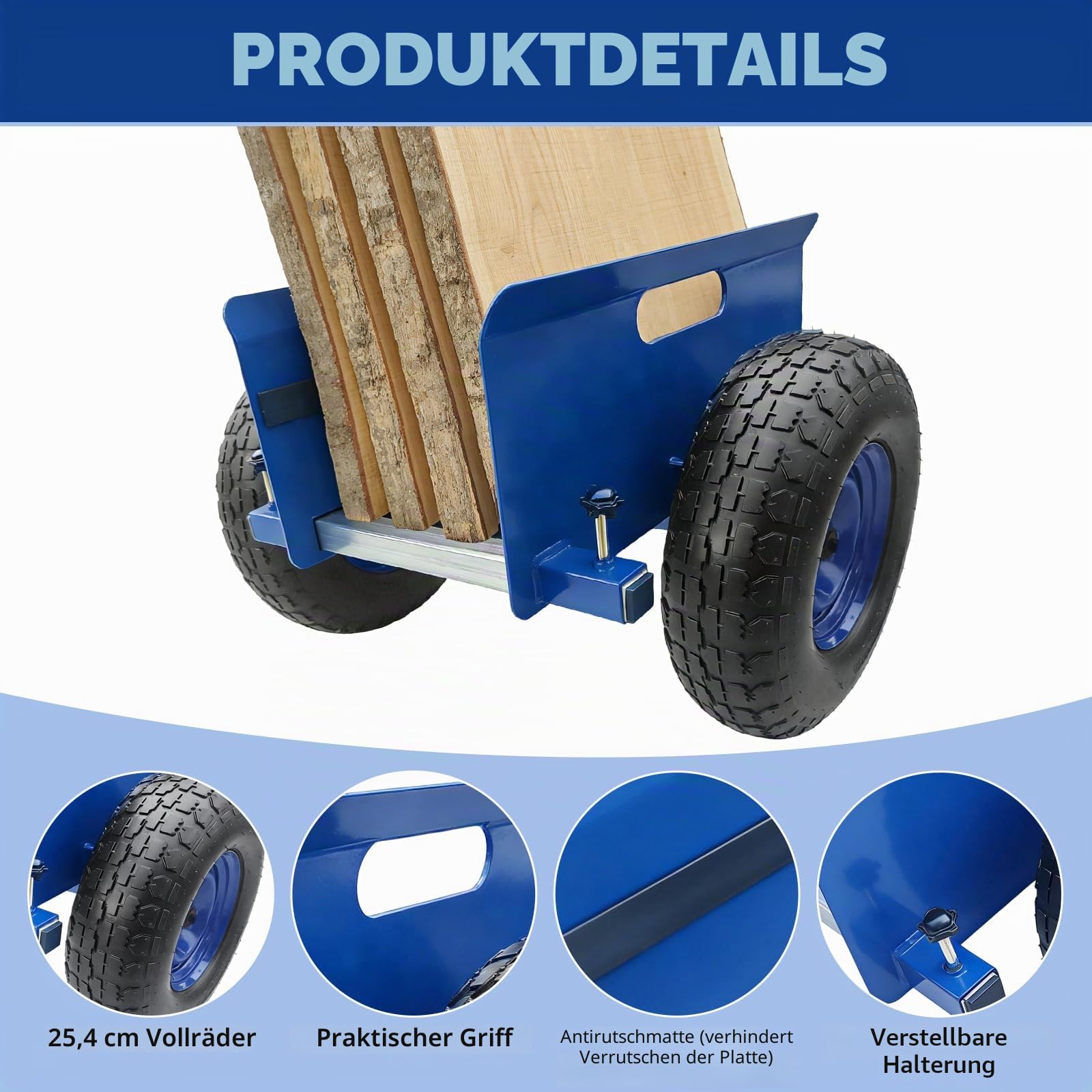 Plattenroller 500KG Tragfähigkeit, Plattenwagen, Klemmwagen | Verstellbarer Trockenbau-Umzug, Plattenklemmwagen für Marmor, Holzplatten, Türen, Fenster, Rollwagen, Transporthilfe