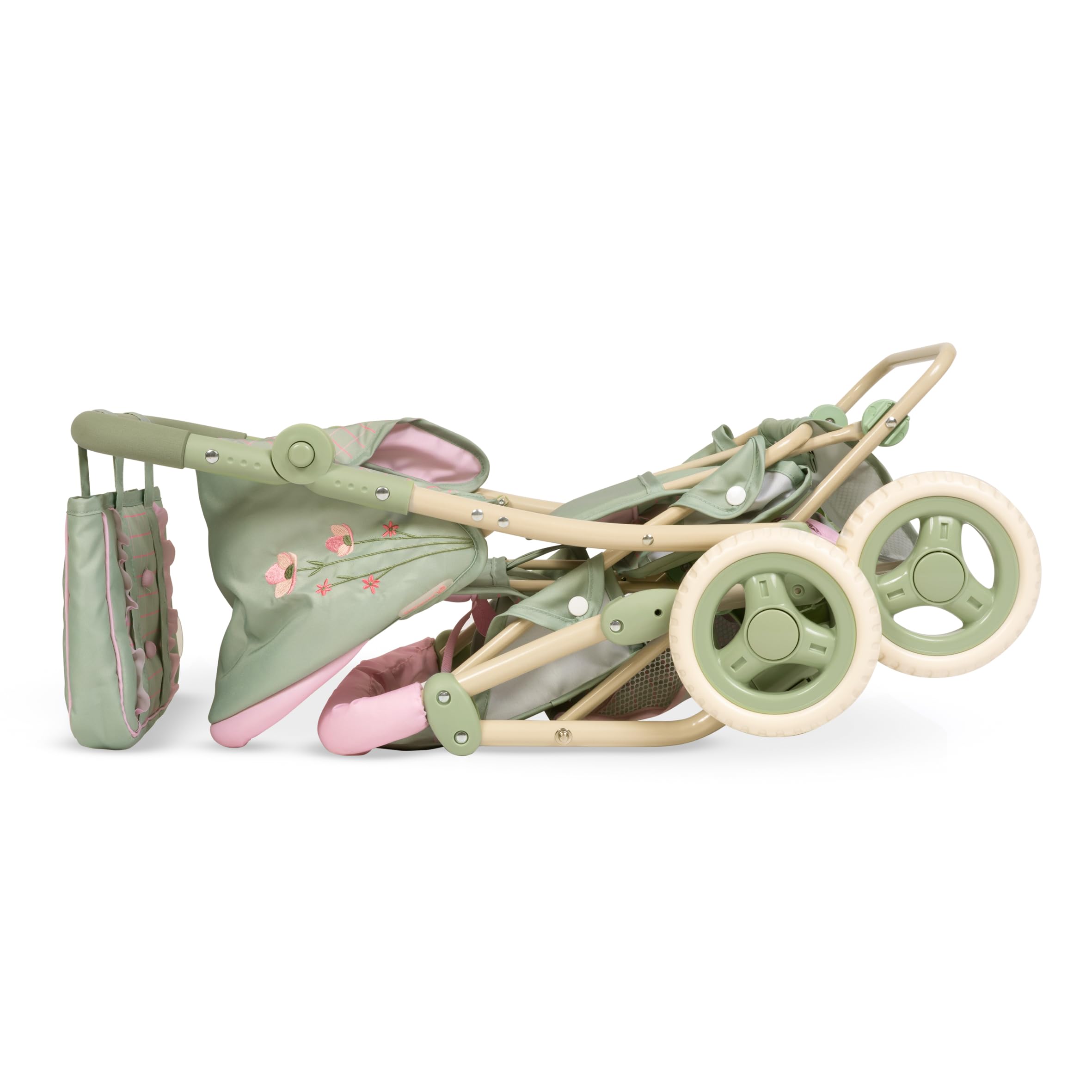 Carro de Muñecas Silla Gemelar Plegable con Bolso Botanic DeCuevas 90368
