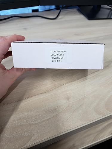 Miniatura 8 de Yogo Vision Gafas de lectura bifocales, paquete de 2 lentes rectangulares de metal con borde completo para leer hombres y mujeres +3