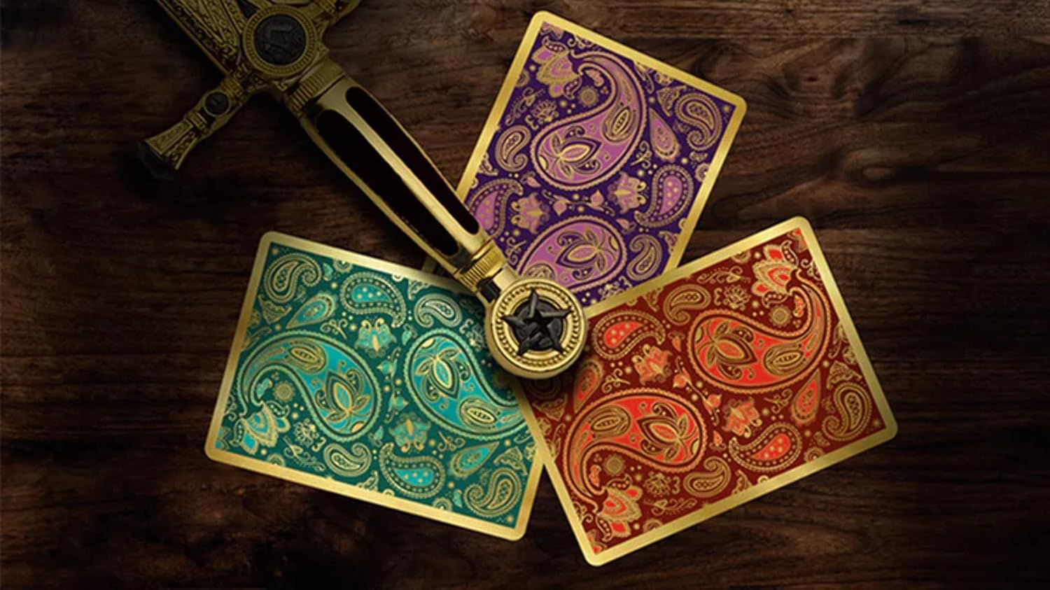 MJM Paisley Royals (Teal) Playing Cards by Dutch Card House Company