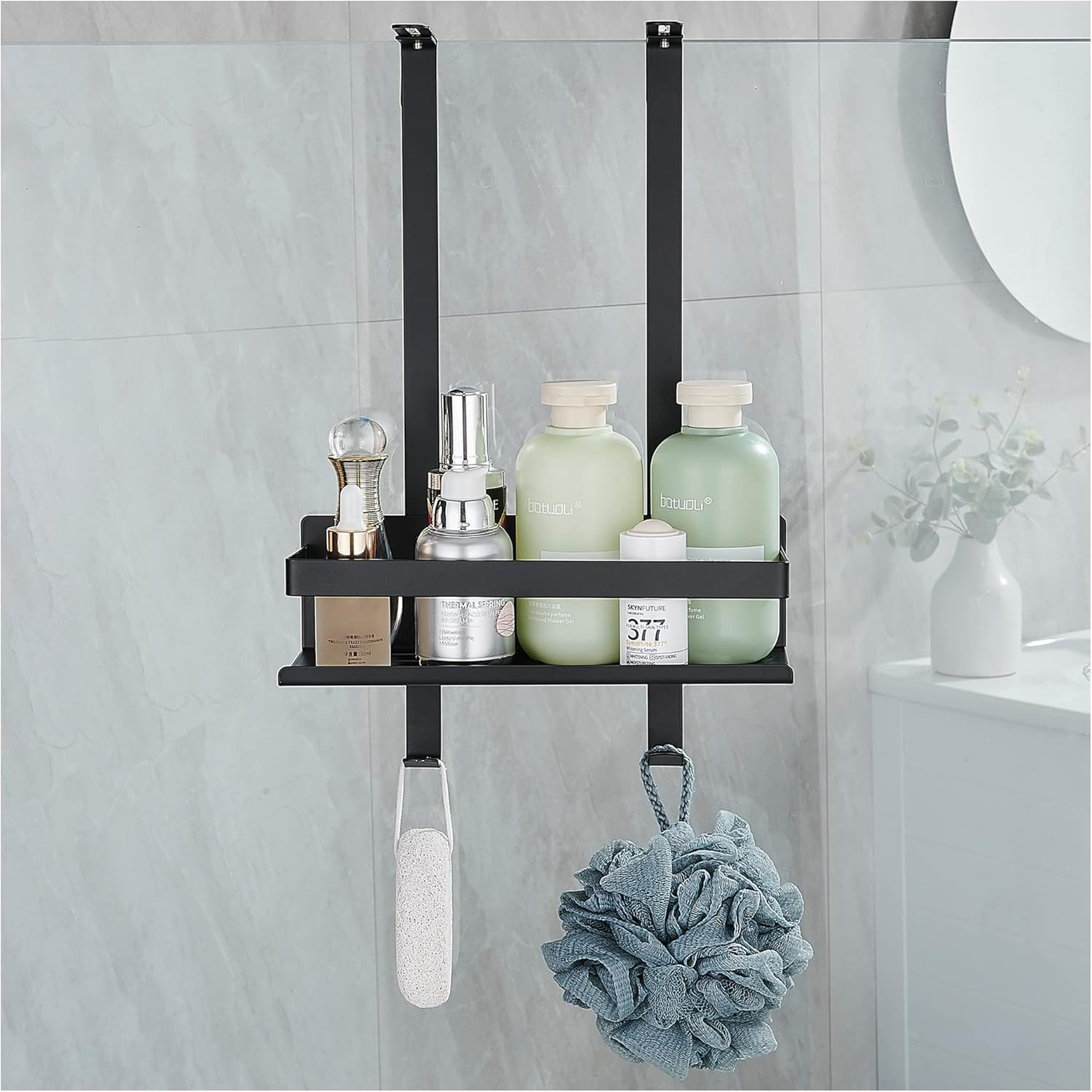 GRICOL Shower Caddy Hanging Shower Shelf No Drilling Stainless Steel