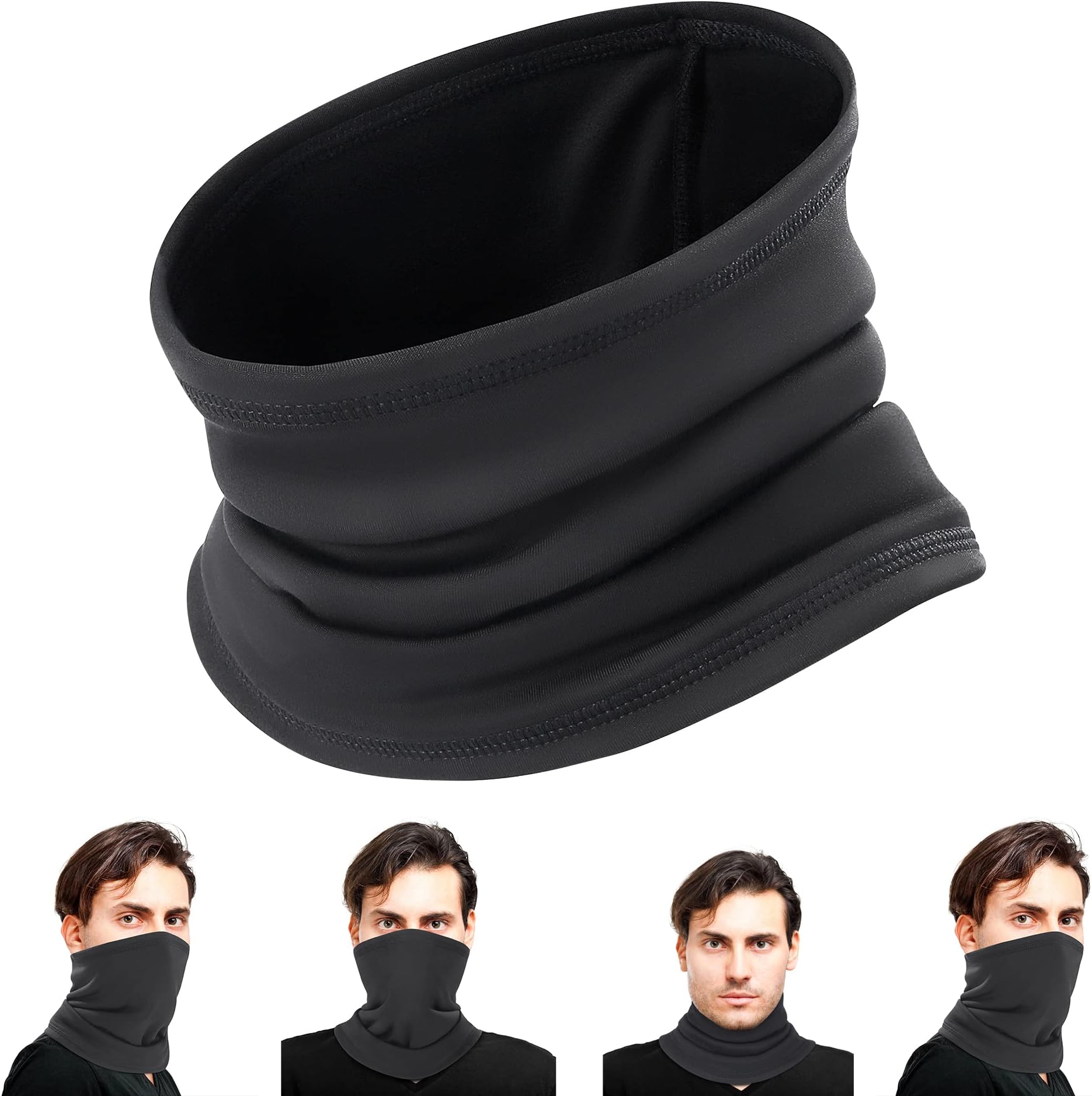 Snood,Double Layer Fleece Ultimate Thermal More Warmer,Comfortable Fleece & Microfiber High Stretch for Men Women for Winter Cold Running Motorcycle,Ski,Cycling,Camping,Bike