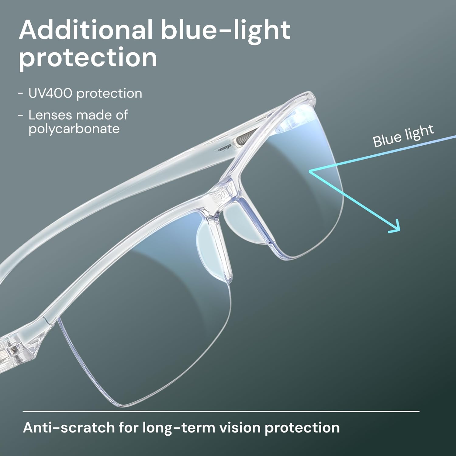 Gaoye 6 pack 1.5 Executive Style Reading Glasses Men - Durable Readers with Blue Light Filtering- Comfortable Fit with TR90 Frames - Image 5