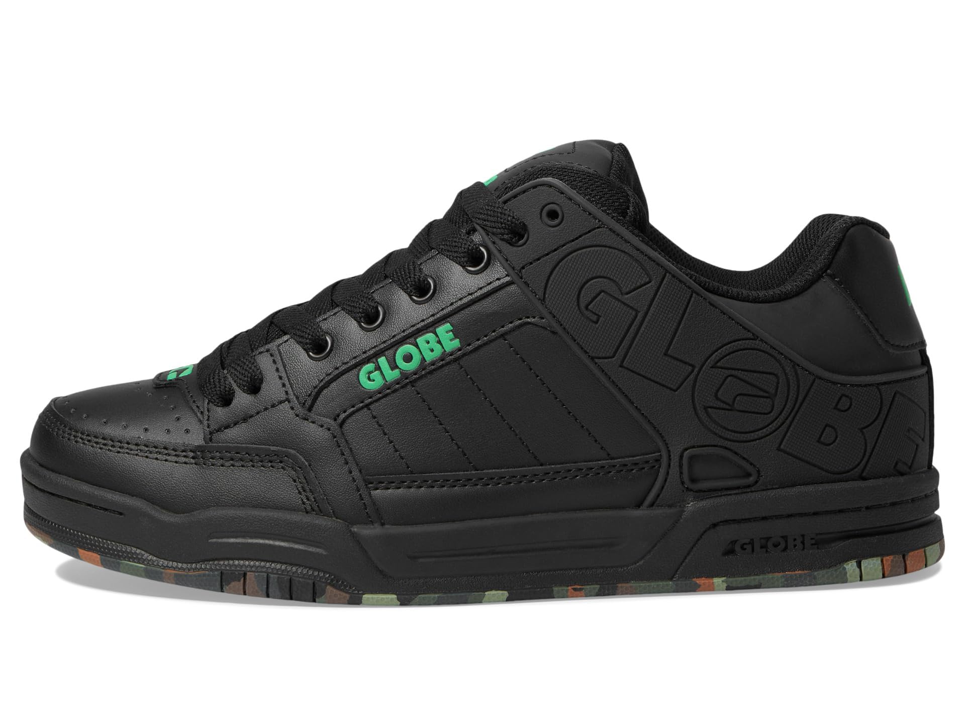 Scarpe da Skate Uomo - Scarpa Professionale per Skateboard Tilt - Black/Green/Mosaic