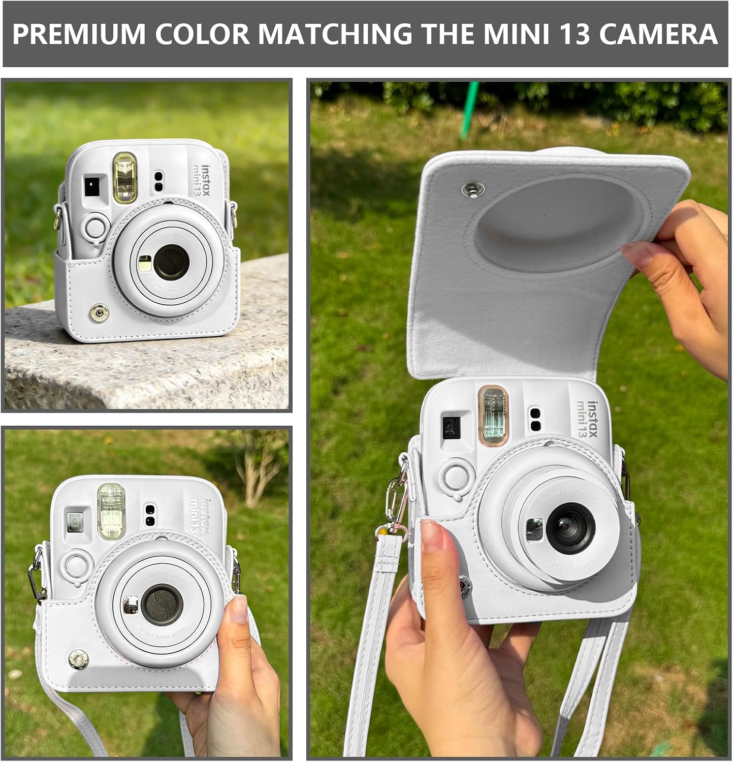 Mini 13 Camera Case for Fujifilm Instax Mini 13 Camera, White image 5