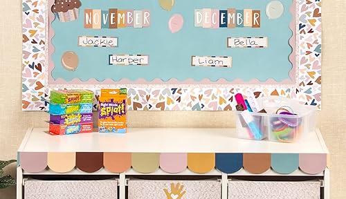 Miniatura 2 de Teacher Created Resources Organizador de almacenamiento de plástico portátil transparente, paquete de 6 para aulas, habitación de niños y