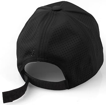 Daxton Performance Cool Tech Baseball Hat Alphabet Initial with Silver Letters
