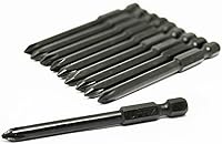 Vista 21 de UFFY - Insertar 1" pulgadas Phillips PH # 1 Power Impact Bit 10 pack 1/4 Hex