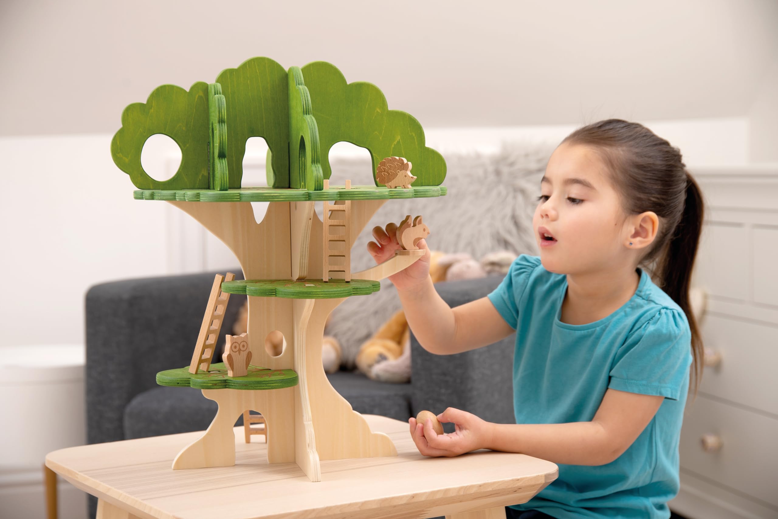 Tickit 74059 Woodland Trail Tree House – Wooden Treehouse – Playhouse – Small World Play