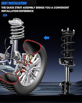 Amazon.com: Complete Front and Rear Pair Strut and Coil