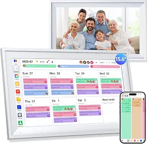 15.6'' Smart Digital Calendar Wall Touch Screen – Family Planner & Chore Chart