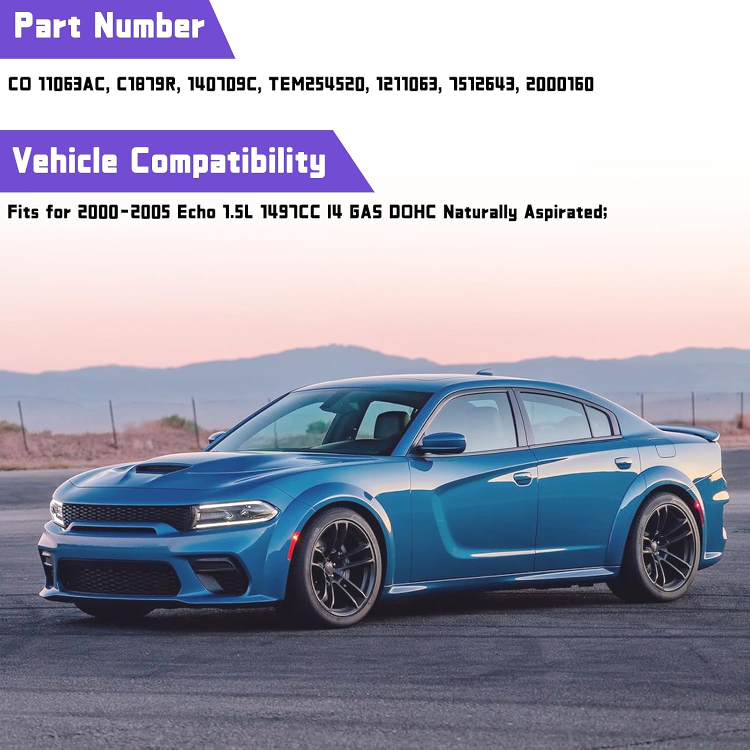 CO 11063AC Car AC Compressor Replacement for 2000-2005 Toyota Echo 1.5L Air Conditioning Compressor 4 Pulley Groove 12V