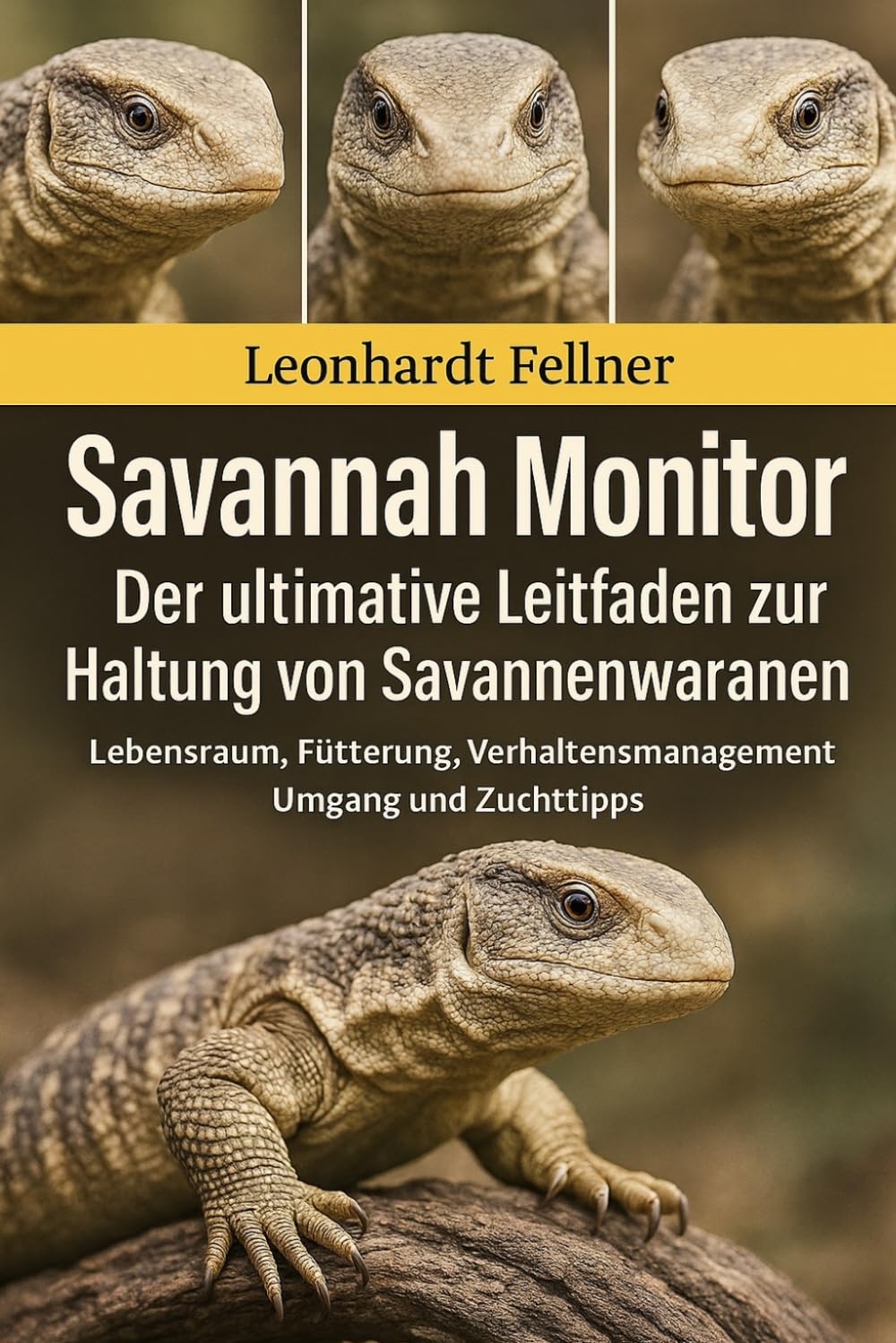 SAVANNAH MONITOR: Der ultimative Leitfaden zur Haltung von Savannenwaranen – Lebensraum, Fütterung, Verhaltensmanagement, Umgang und Zuchttipps
