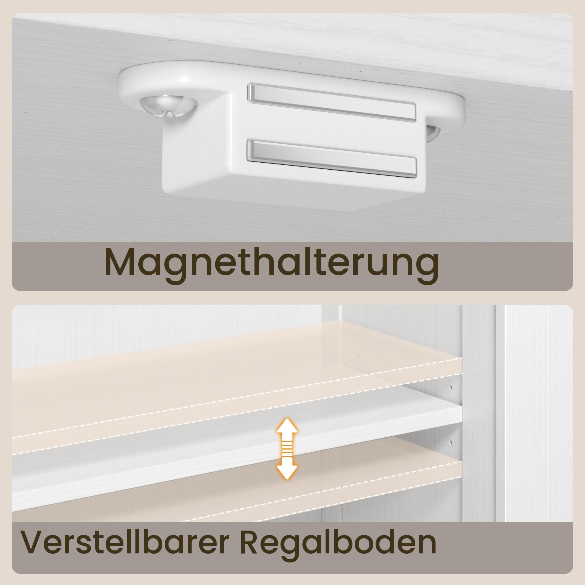 Bealife Badezimmerschrank mit 2 Schubladen, verstellbares Regal, multifunktional, für Badezimmer, Schlafzimmer, Flur (weiß, 60 x 30 x 108 cm) (weiß)