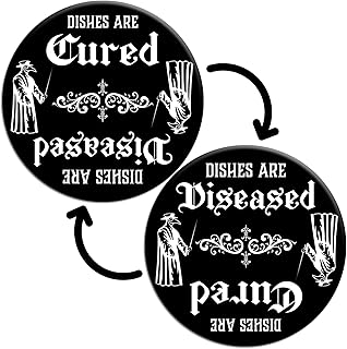 Gothic Plague Doctor Mask Dishwasher Magnet – Clean Dirty Sign for Witchy Kitchen Decor, Quirky Home & Office Accessory, Ideal Gift, Dark Academia Skeleton Ghost Theme, Spooky Apartment Essentials