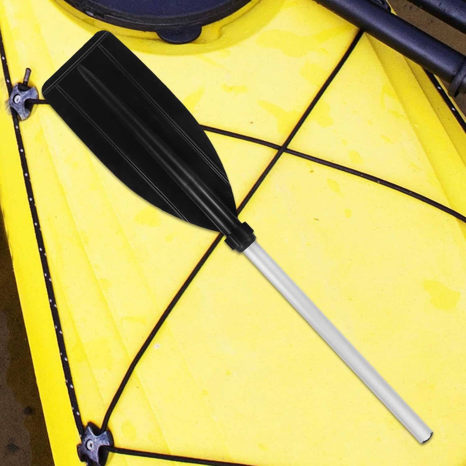 Didiseaon Aluminium Alloy Kayak Paddle for Rubber Dinghies and Boats, Sturdy Buoyant Design Without Burrs, Lightweight Replacement Paddle for Water Sports