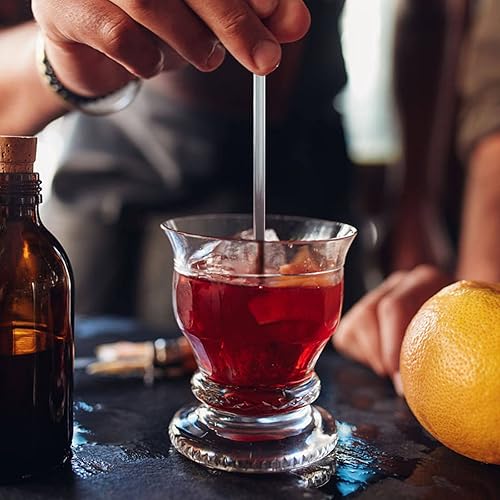 Miniatura 7 de 50 unidades de palitos de plástico transparente, paletas de pastel de cristal, agitadores de bebidas de café de cóctel, palitos para agitar, 7.24