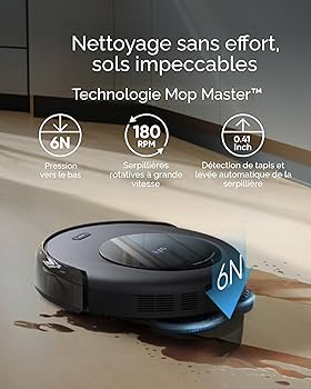 Eufy Robot Vacuum Omni C20 本体 eufy Robot Vacuum Omni C20, Robot Vacuum and Mop Combo, Self
