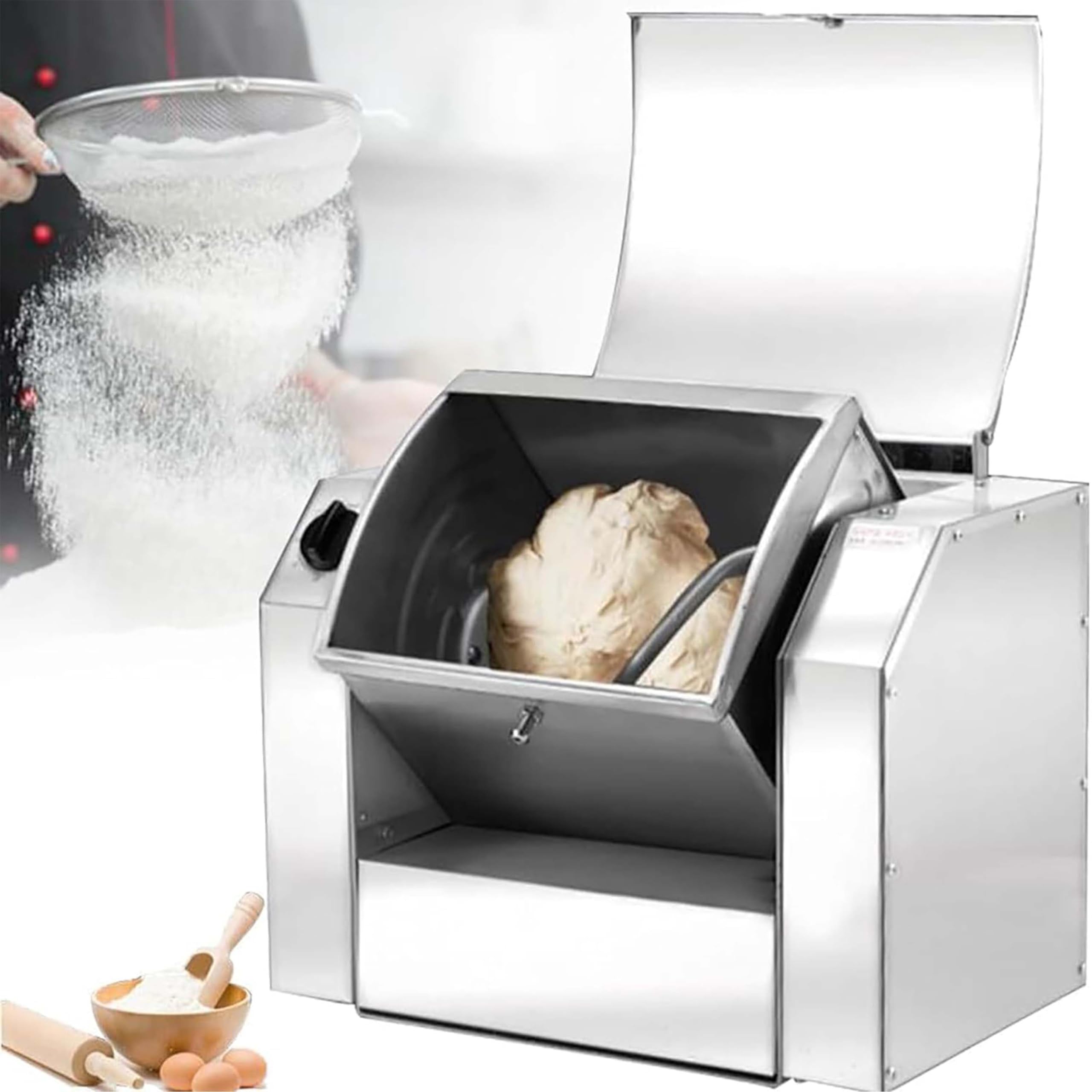 GLJTUO mixers for baking Professional Stand Mixer Commercial Dough Mixer, Heavy Duty Desktop Mixer, Electric Dough Blender, Dough Kneading Machine with Kneading, 90 Degree Tilt,