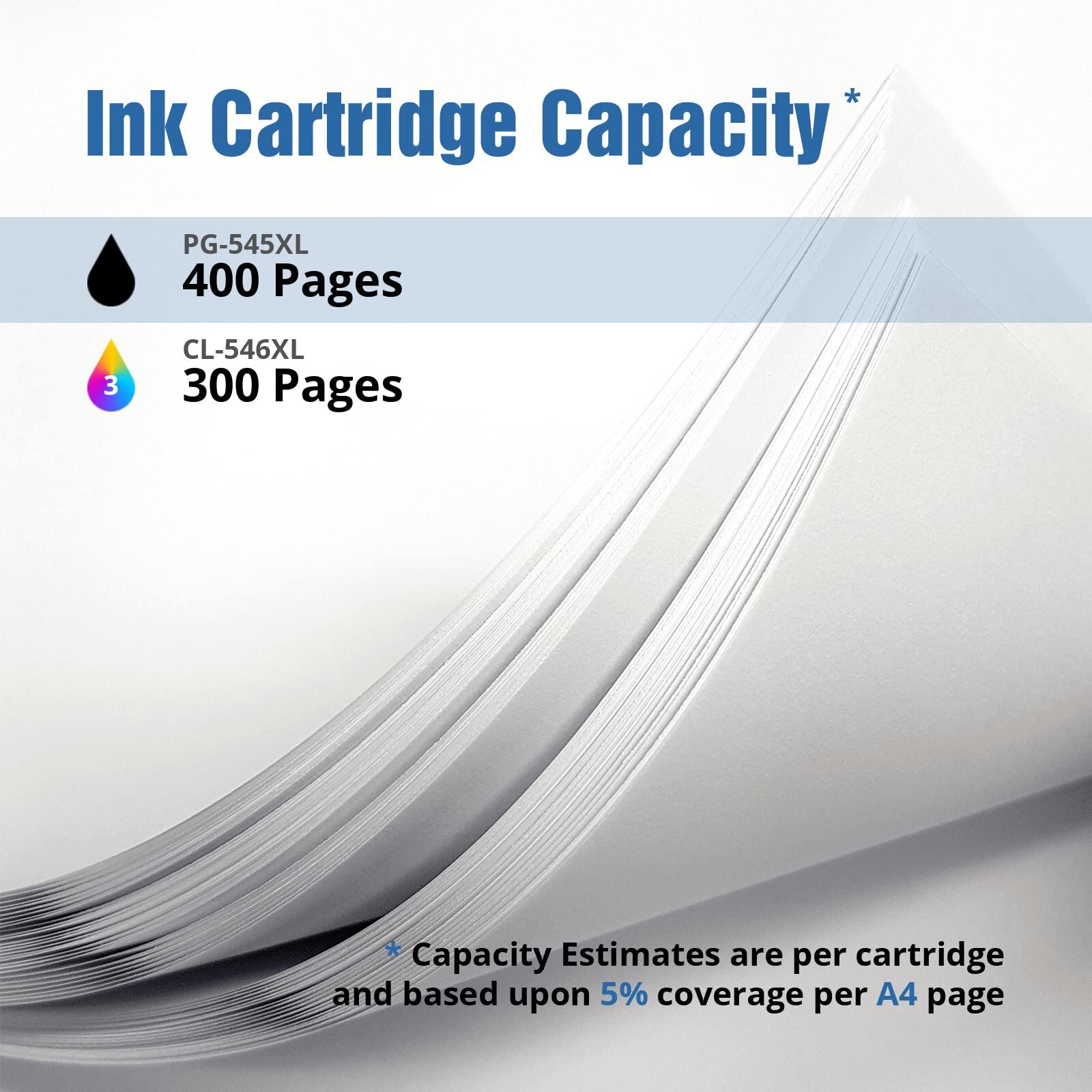Refresh Cartridges Regenerowane wkłady atramentowe do Canon PG-545XL & CL-546XL / 545XL 546XL (czarny i trójkolorowy)