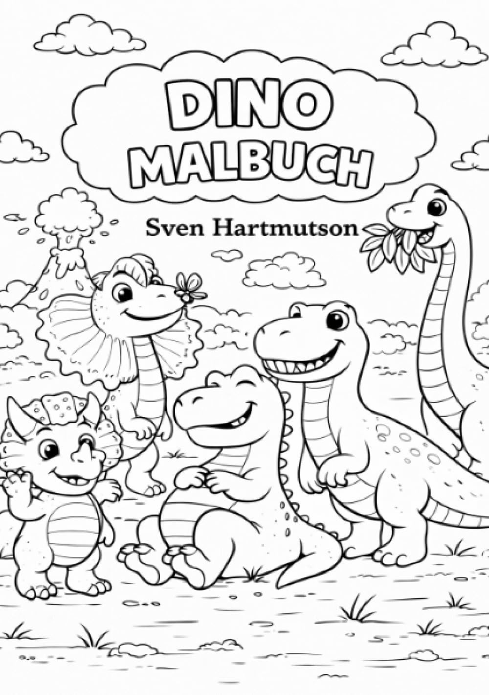 Dino Malbuch: Spaß für kleine Entdecker