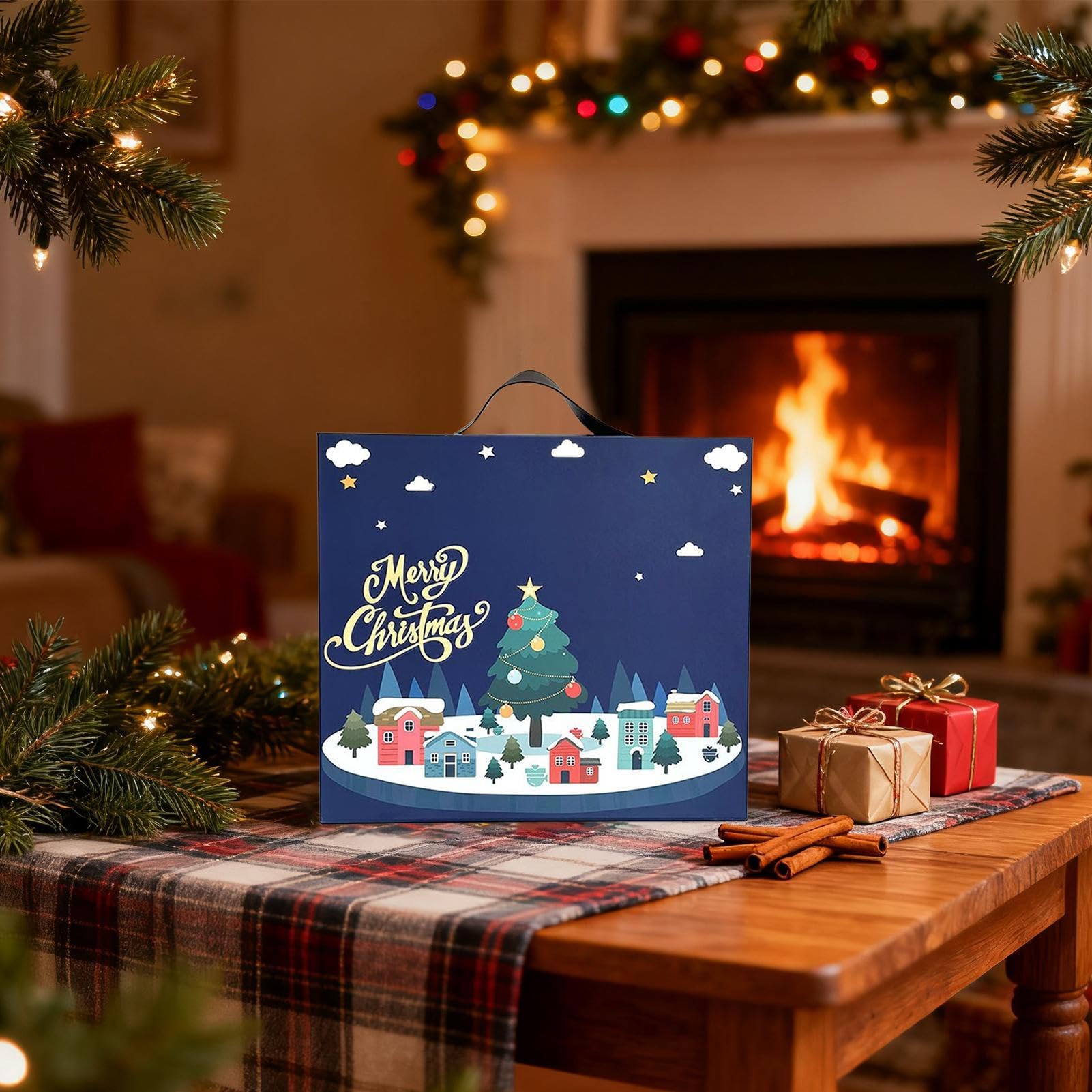 Weihnachts-Countdown-Kalender Nachfüllbarer leerer Adventskalender zum | Weihnachtskalender-Box für Kinder, Mädchen, Teenager, Erwachsene, Geburtstage, Feiertage und Halloween