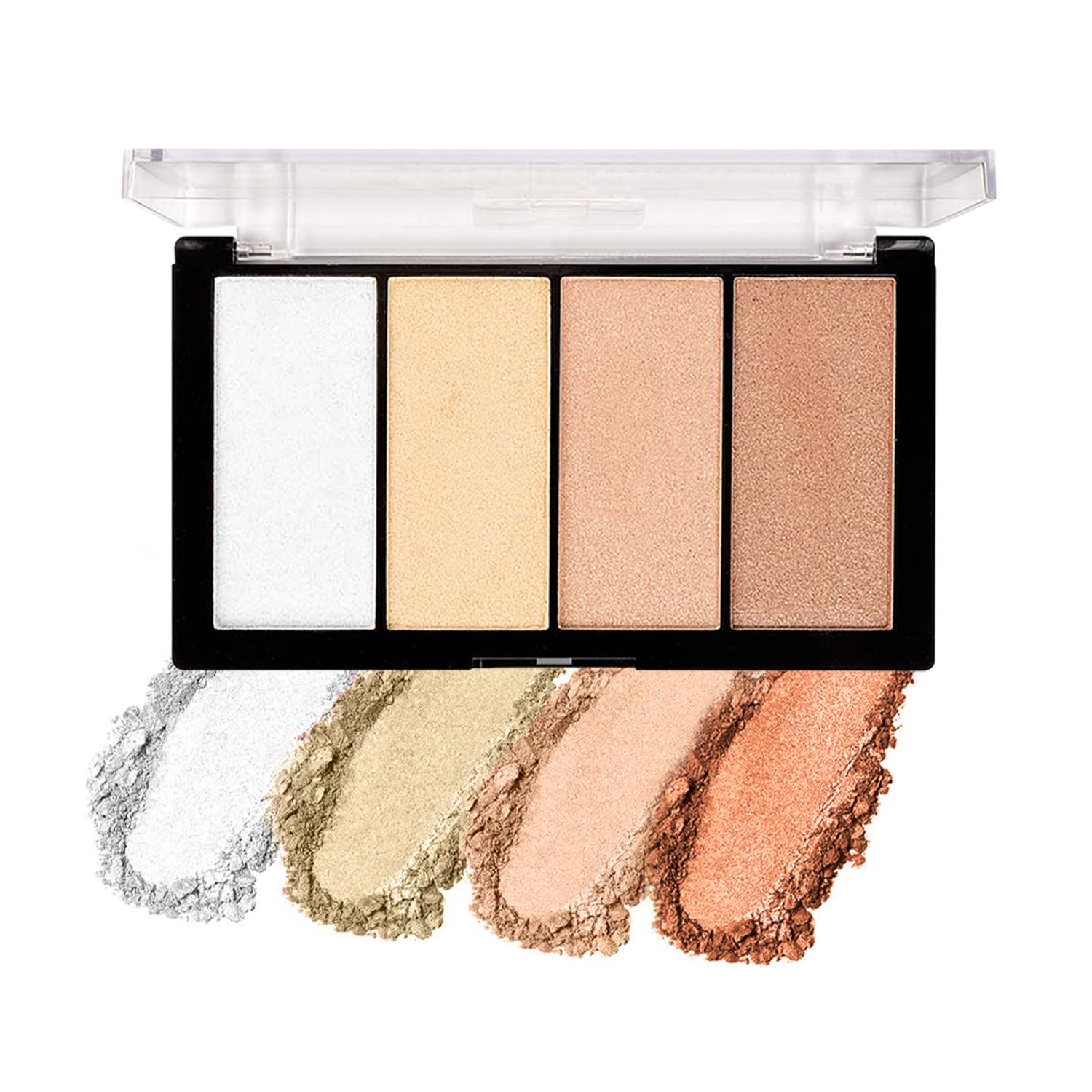 Shryoan Start Dewy Glow Highlighter Powder | Highly Pigmented & Long Lasting Multi-Colored Highlighter Palette | Light Coverage for Natural Finish | Paraben-Free (16.0 gram) (Shade 1)-image-23