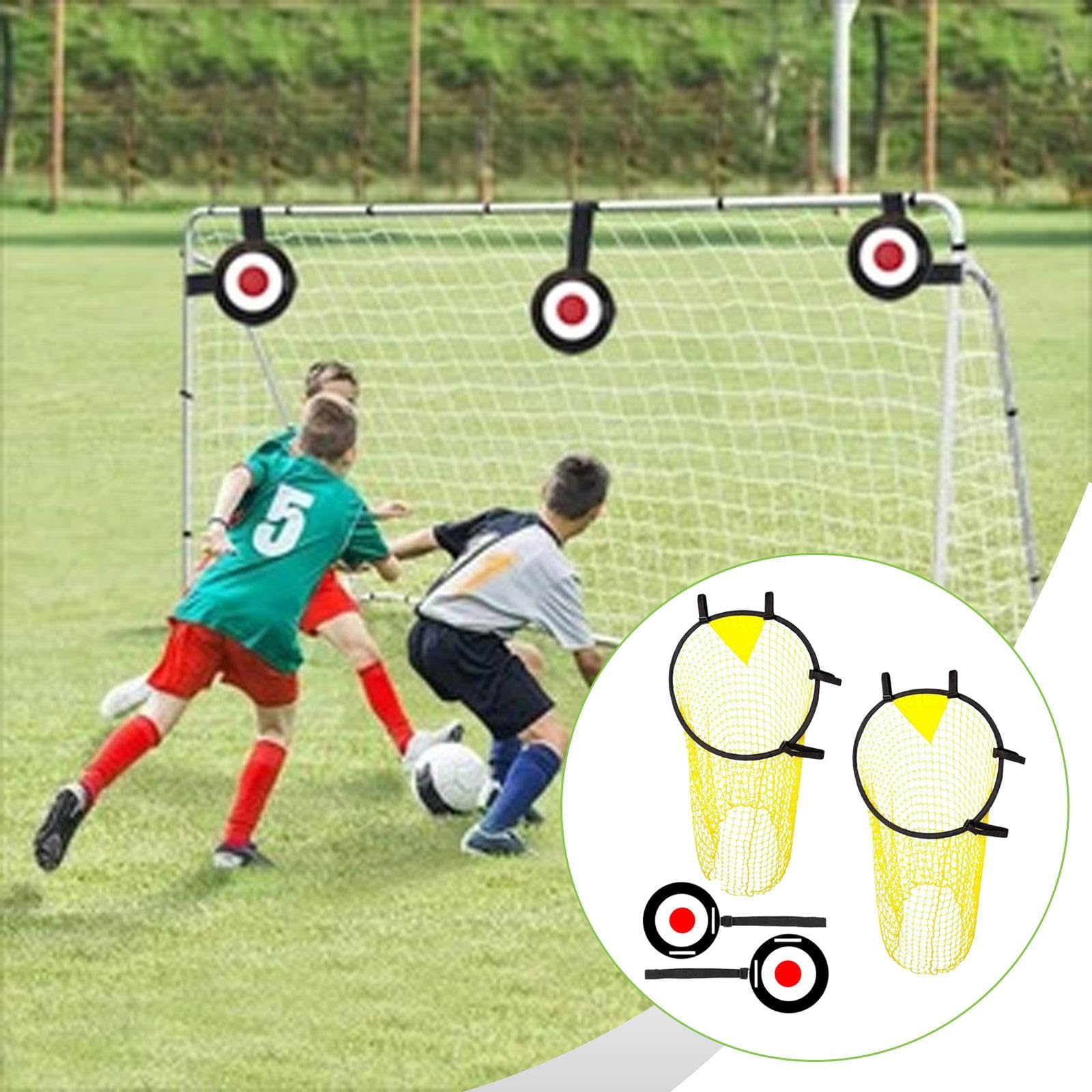 Bersaglio Tiro Calcio 4 Pezzi Leggero | leggero e trasportabile, rapido montaggio, visibilità ottimale
