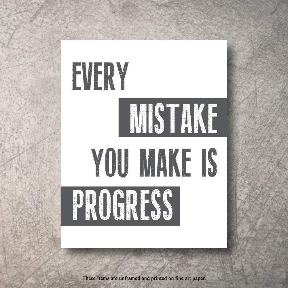 Buy Inspirational Wall Art Poster Coated Prints Quote Positive