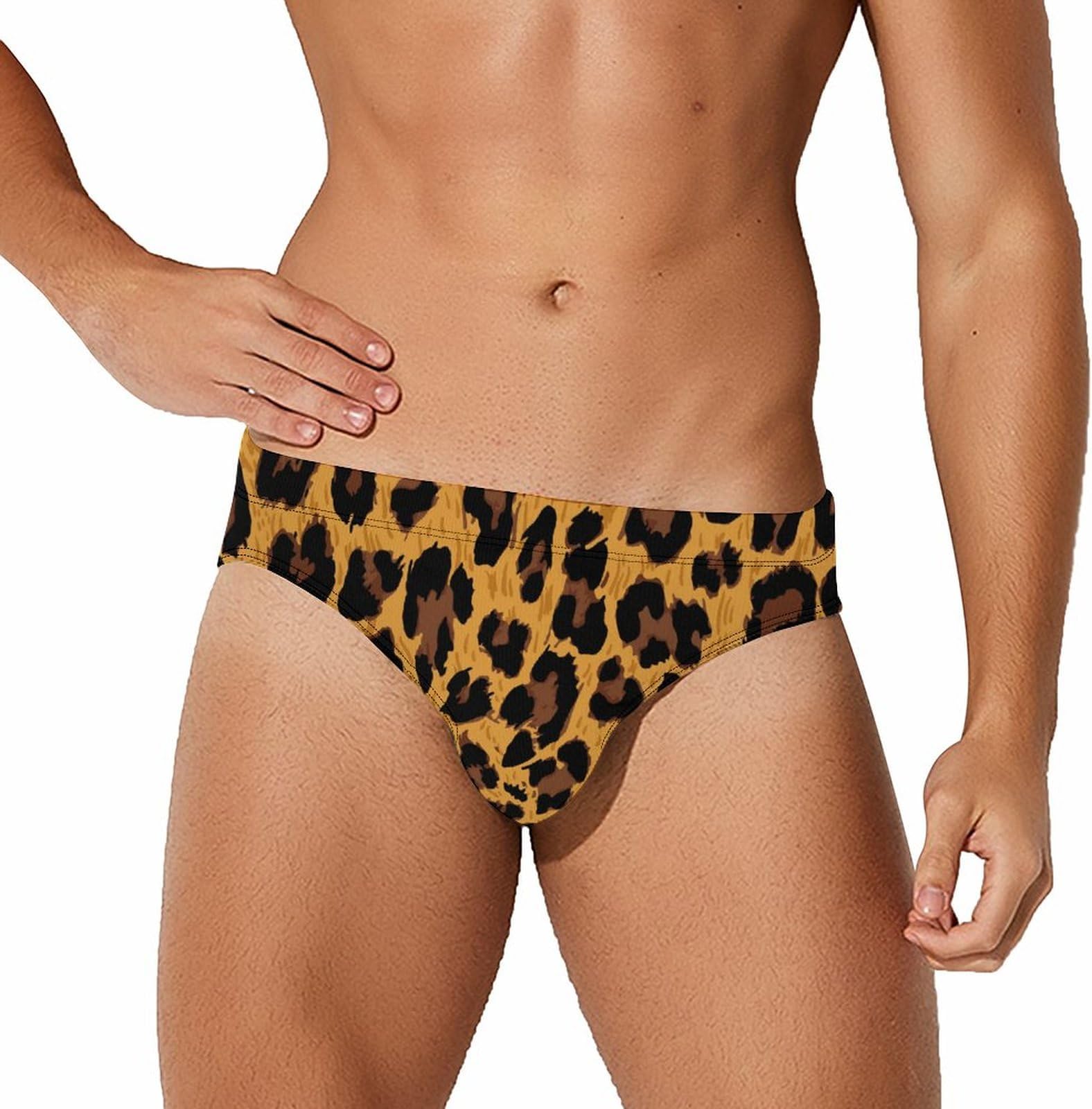 Men's Swimwear Sexy Low Rise Bikini Briefs Quick Dry Swimsuit