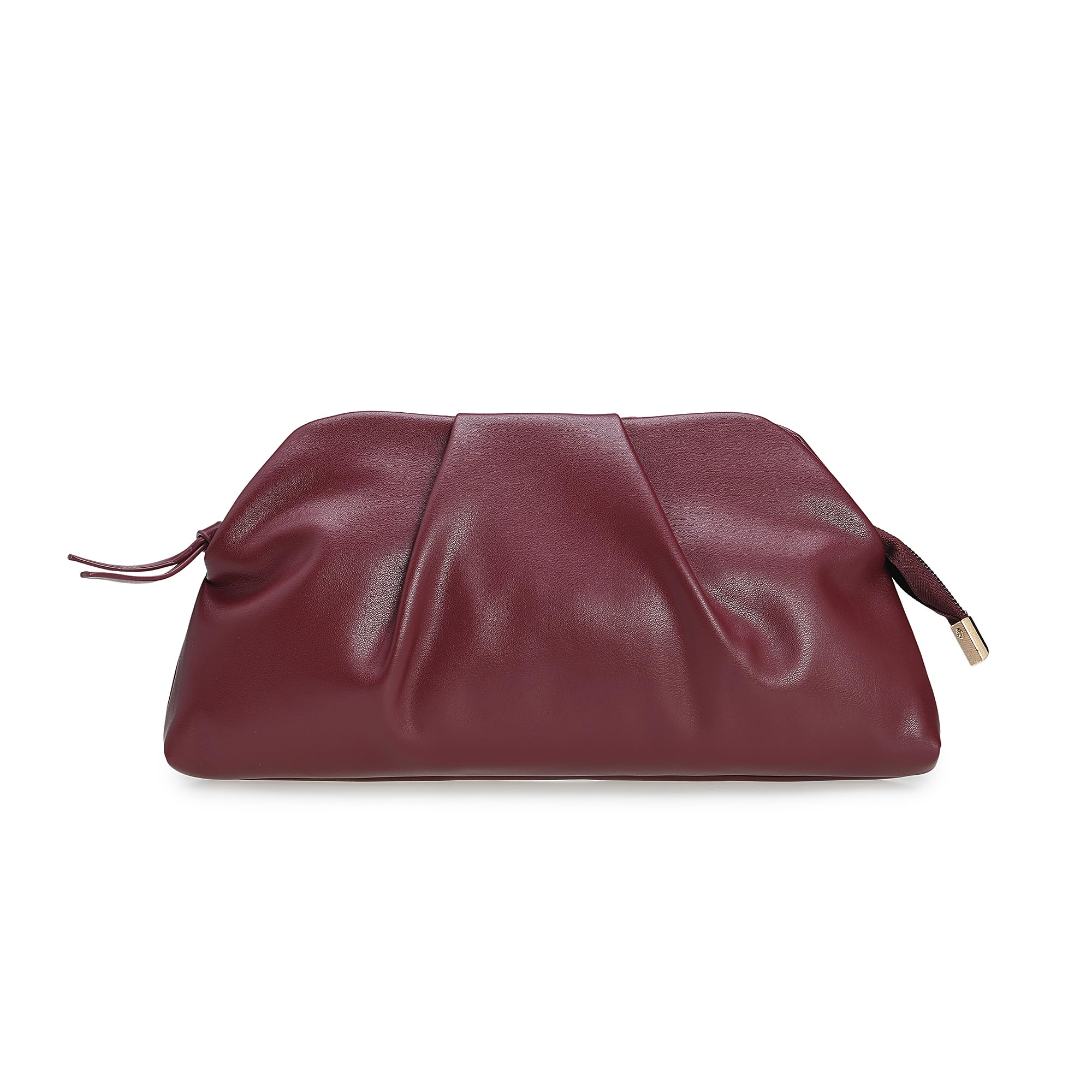 IXEBELLA Dressy PU Clutch Purse for Women Formal Soft Pleated Vegan Leather Evening Bag for Wedding/Prom/Cocktail Party