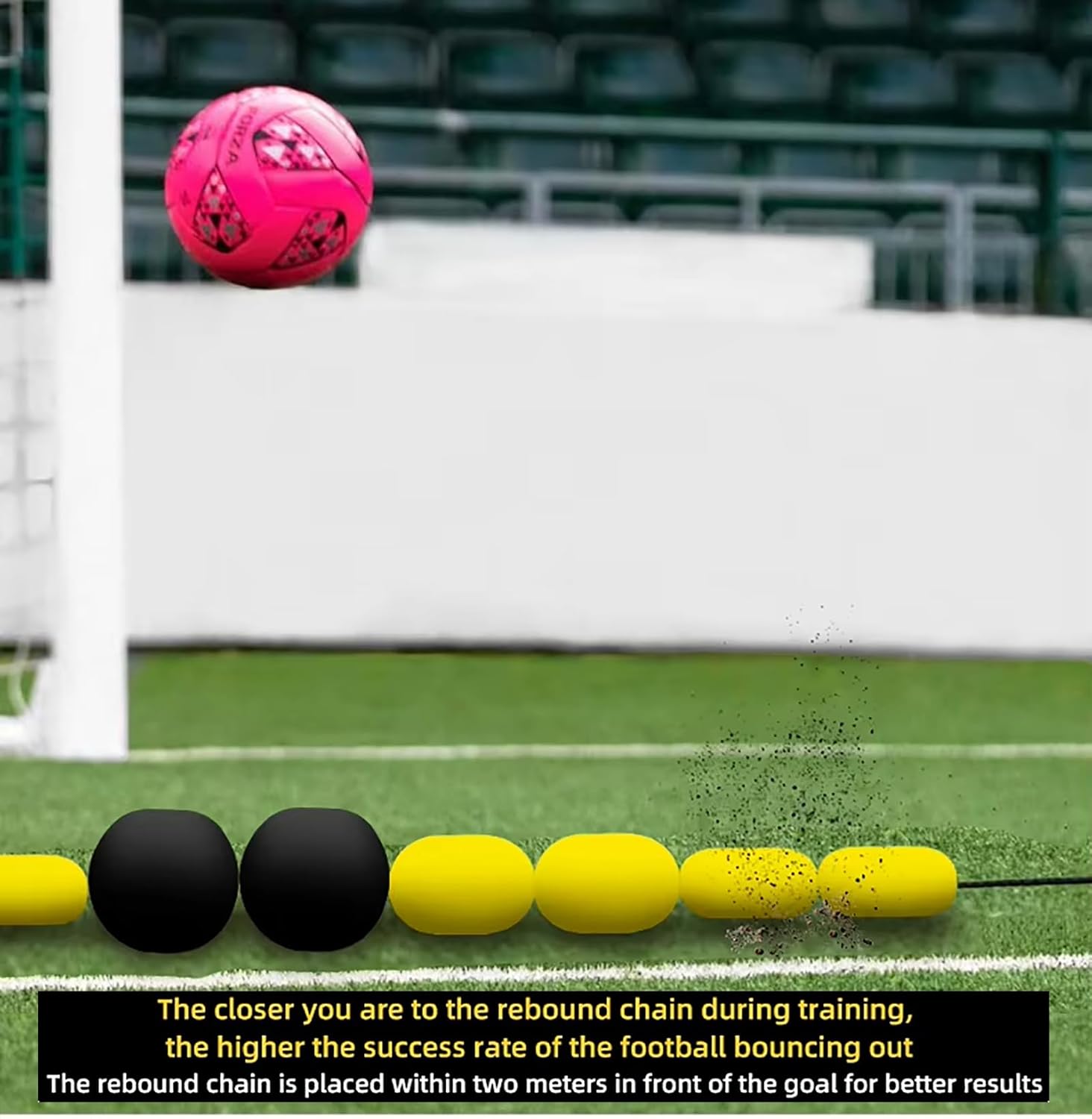 2025 Goalkeeper Single Line Deflector, Soccer Goalkeeper Training Equipment, Goalie Single Line Deflector, Multiple Different Refraction Angles, Reflexes and Agility Training