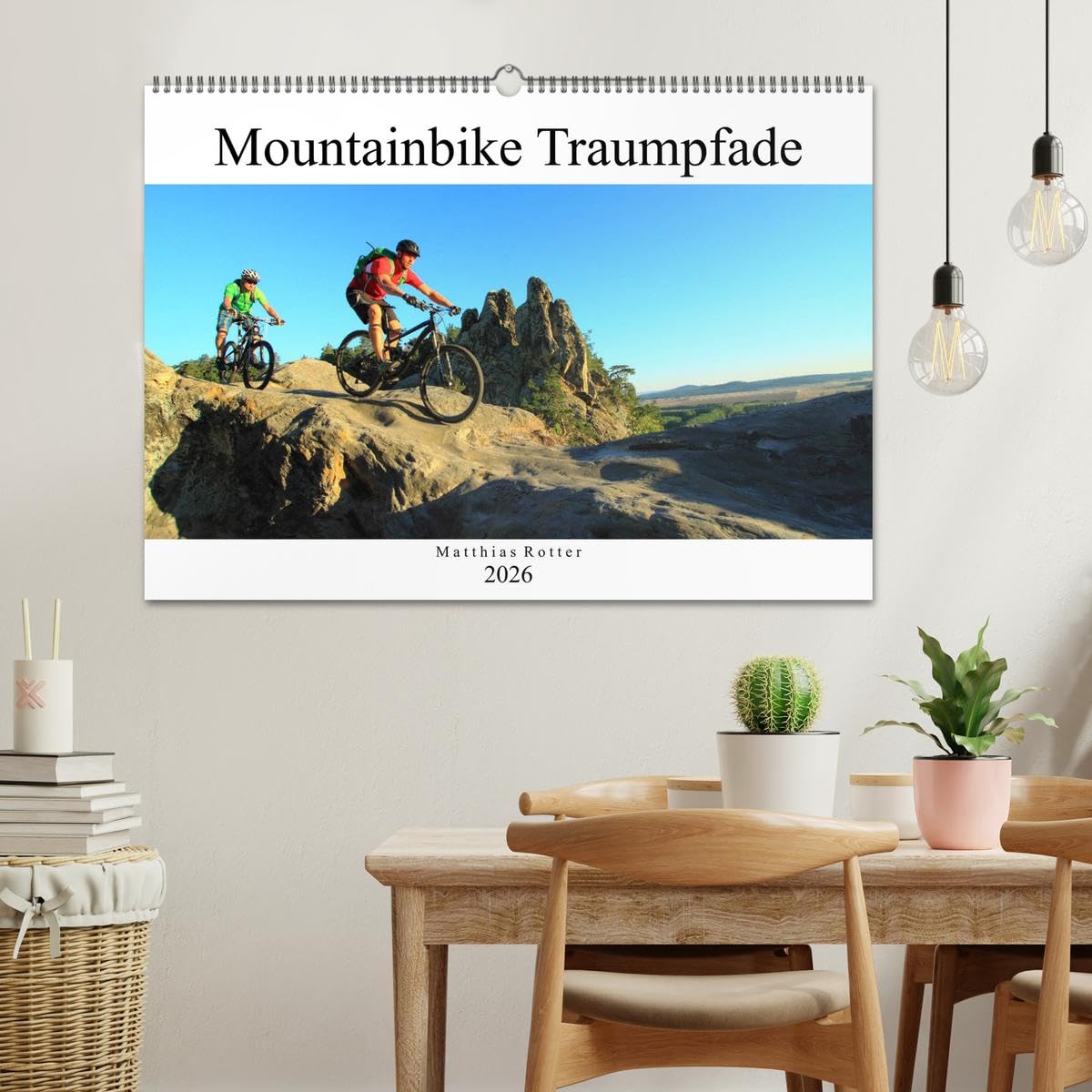 Mountainbike Traumpfade (Wandkalender 2026 DIN A2 quer), CALVENDO Monatskalender: 12 spannende Mountainbike Motive (CALVENDO Sport)
