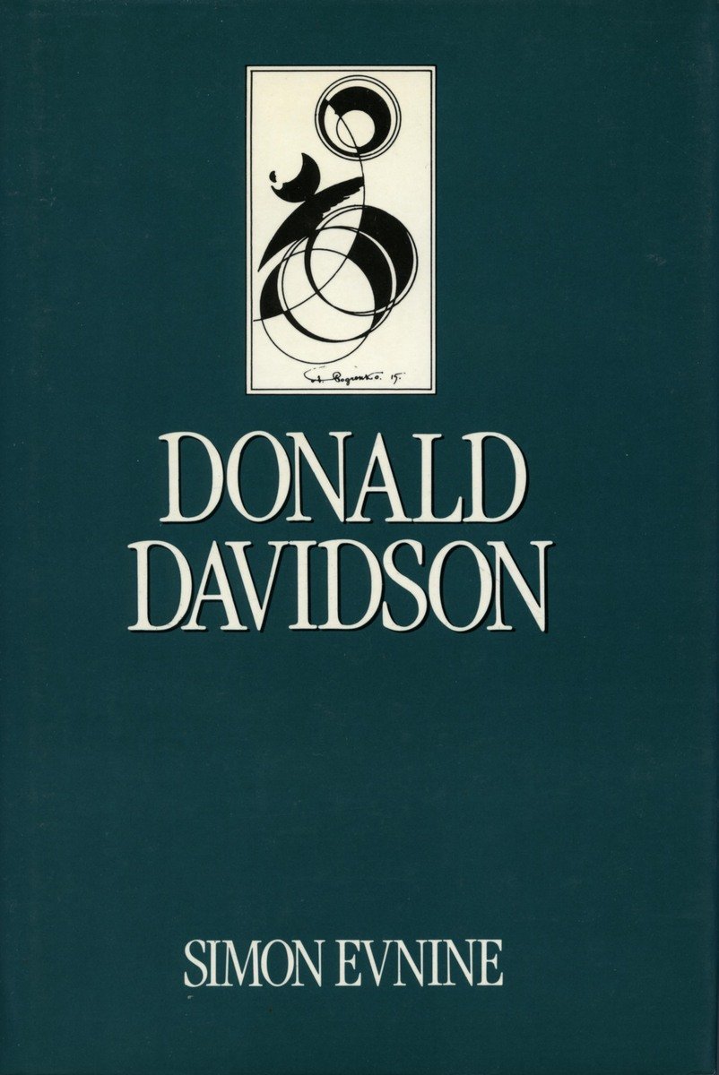 Donald Davidson (Key Contemporary Thinkers) Evnine, Simon